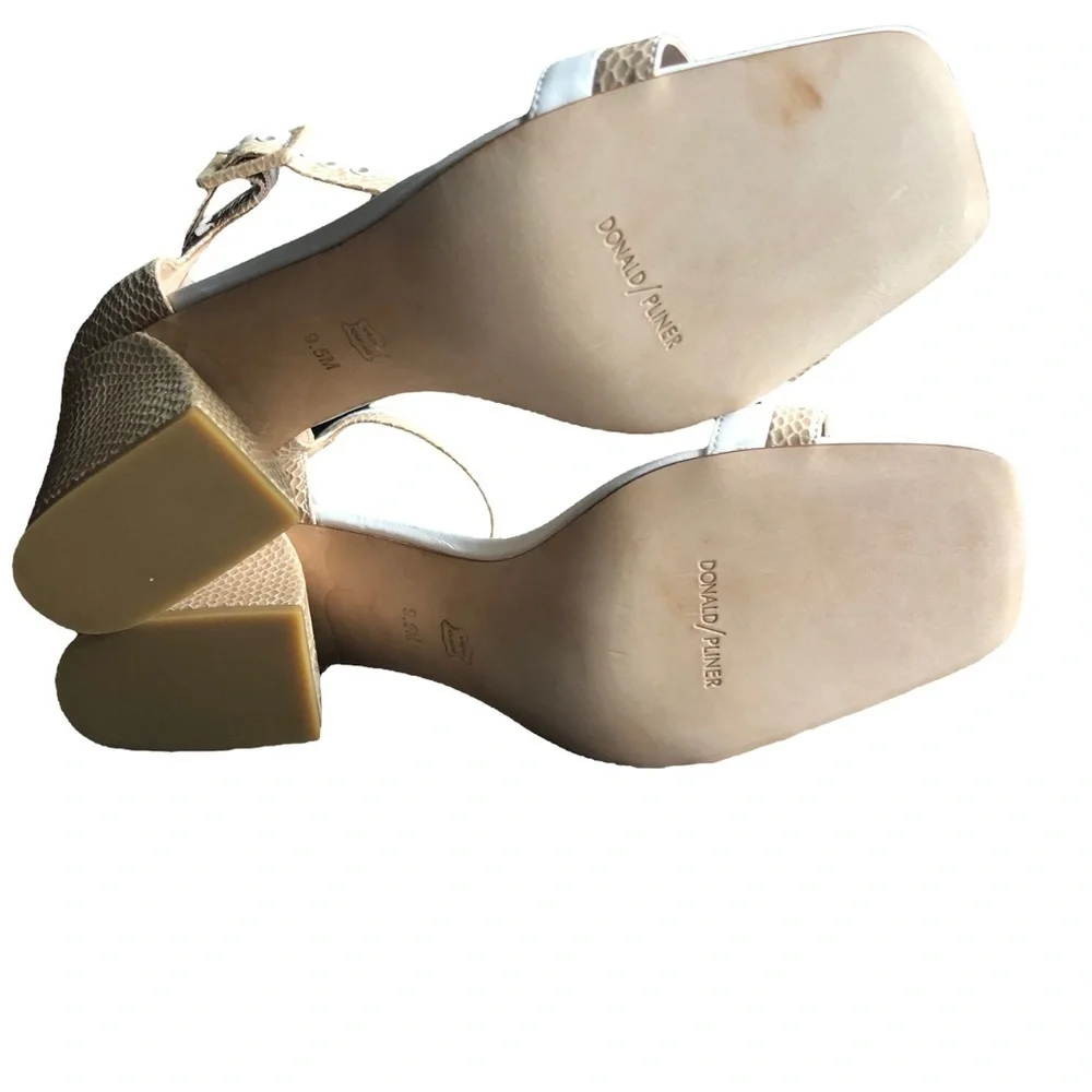 Donald J. Pliner Watson Block Heel Ankle Strap Dress‎ Sandal Size 9.5 - Picture 4 of 6